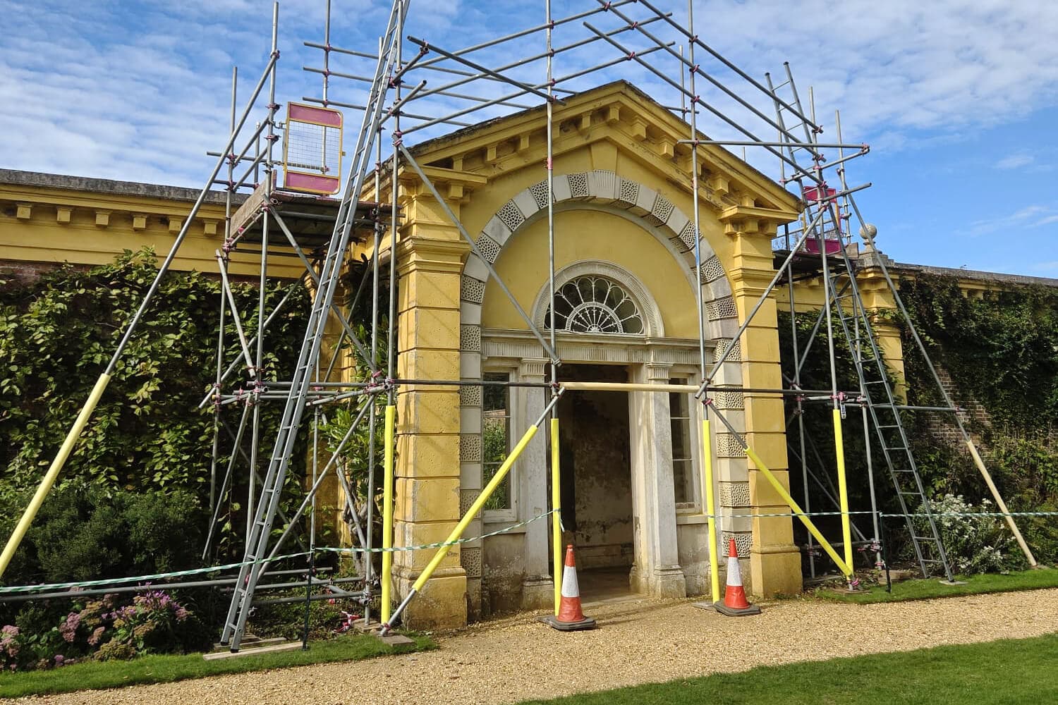 Heritage & Listed Buildings scaffolding on the Isle of Wight