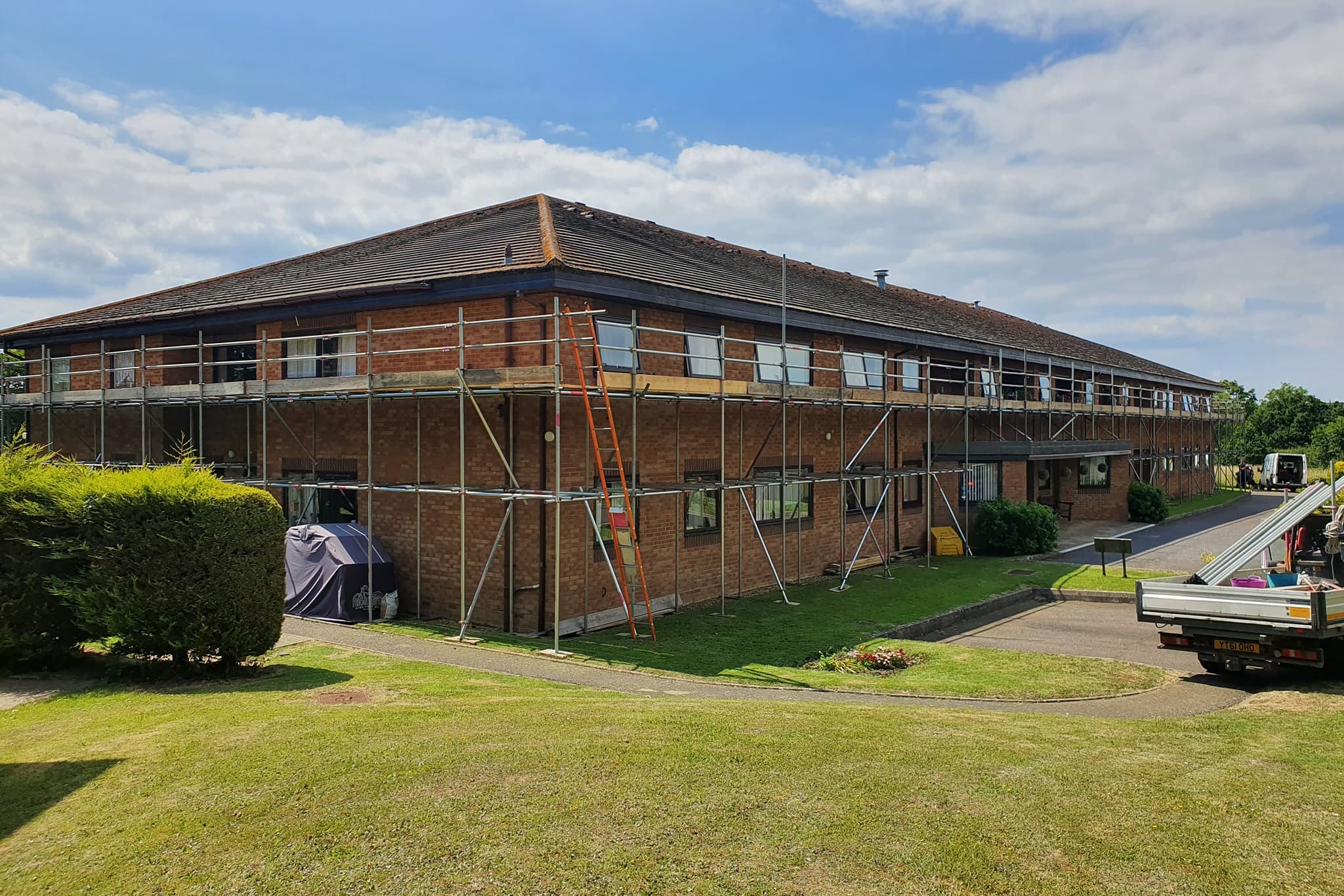 Office Buildings scaffolding on the Isle of Wight