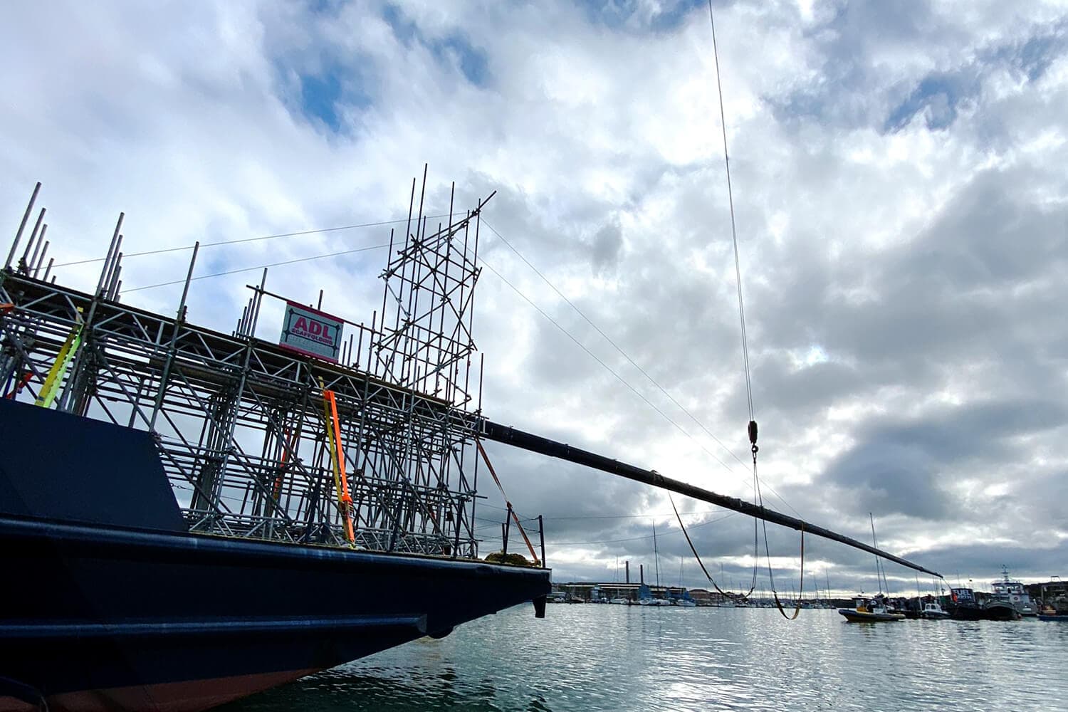 Wind Turbine Scaffolding scaffolding on the Isle of Wight