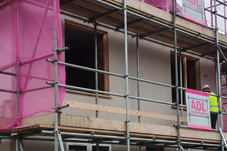 Window & Fascia Replacement scaffolding on the Isle of Wight